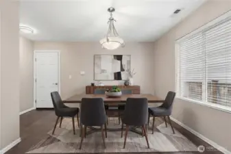 Formal dining room ideal for hosting and daily meals.