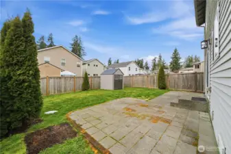 Fully fenced for added privacy and security.