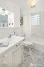 Updated full Bath on the Main floor.