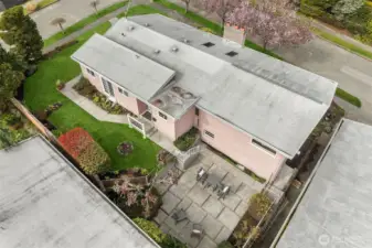 Looking from SE corner to NW corner of lot. Halladay St on the to right, 26th Ave on the top left.