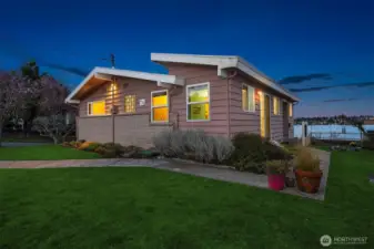 Looking NE from SW corner of lot.