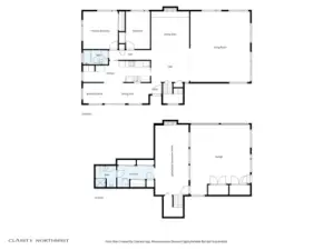 Floor Plans for Main and Lower Level