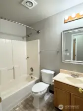 2nd full bath on upper level