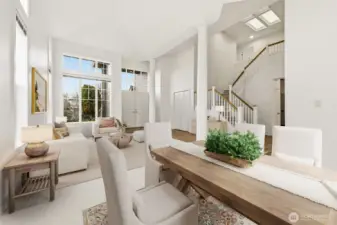 Elegant dining space ideal for gatherings and special occasions