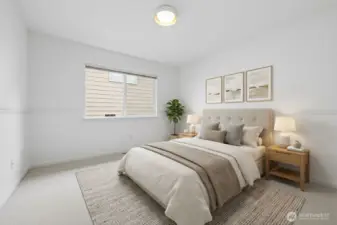 Bright and comfortable third bedroom perfect for guests or a home office