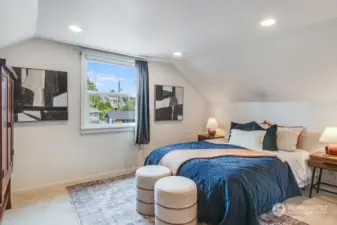 Large bedroom space in  studio