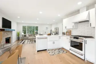 Enjoy the open layout between the kitchen and main living room great for when entertaining.  All of the windows of the home are brand new all well letting light pour in.  This home was brought down to the studs with brand new sheetrock added as well.  It is a healthy and beautiful new home.