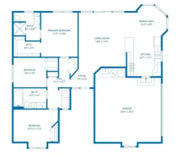 Home's Floor Plan, Seems MUCH Larger than sqft, can expand into the garage if needed.