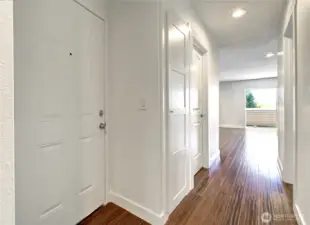 Walk in pantry on the left