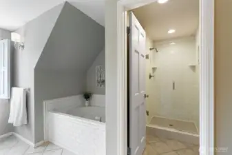 The primary bathroom