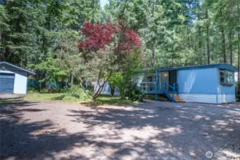 View from driveway
