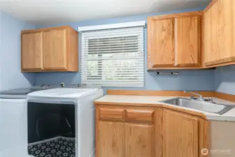 Laundry room on main level