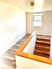 upstairs, landing and hallway