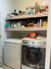 Laundry next to back door