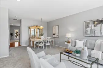 Tons of room for artwork and oversized furniture in this space. Could accommodate the game day viewing parties of your dreams!