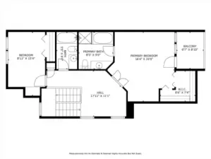 Upstairs Level Dimensions