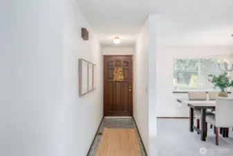 This lovingly maintained one-level home shines with natural light and a thoughtful layout