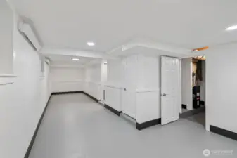 Storage/bonus room off garage. Water heater located in closet