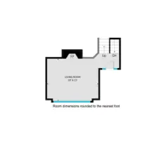 Main level entry and living room