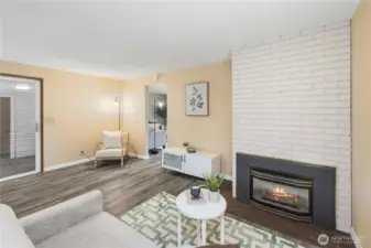Cozy Gas Fireplace