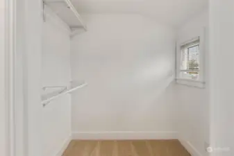 Primary walk-in closet