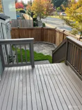 Spacious deck