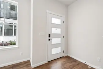 Interior entrance example only