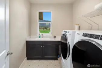 Upstairs utility room