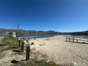 Water is slowing moving up and lake filling up