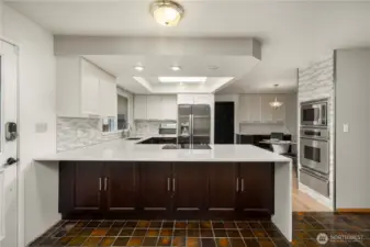 Great light and useful space in this recently updated kitchen
