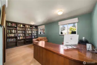 This third bedroom was used as an office, yet easily fits a queen king size bedroom set or two twin beds.