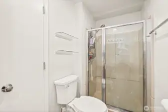 Primary bathroom with storage