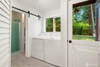 Main floor Laundry and bathroom