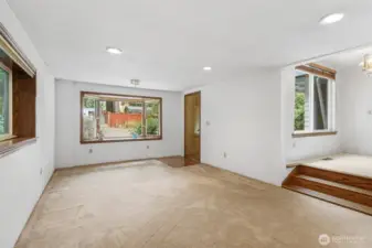 ec-room showing side door separate entrance.