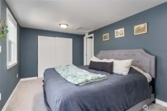 Primary with closet space
