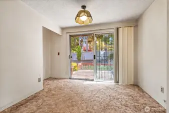 The dining room.