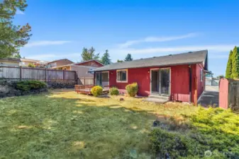 There are lots of possibilities with the large back yard.