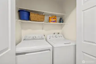 Each unit has laundry area.  All appliances are included with each unit.