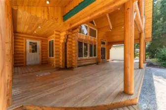 Large porch for coffee and entertaining