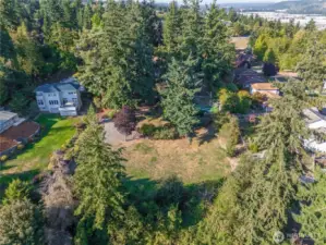 You can see how large the back of the property is in this photo, lots of level ground to be used however you wish.