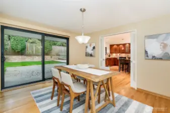 Elegant formal dining room in Broadview single-level home, ideal for entertaining.