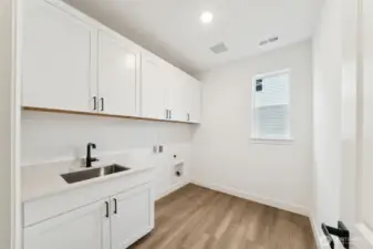 Actual home - Laundry on main w/ sink