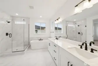 Actual home - Primary bathroom/ w stand-alone tub