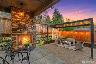 Gorgeous Backyard with Fireplace and Pergola