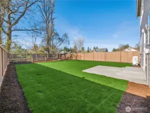 Huge fully landscaped backyard with patio!  Picture for representational purposes only, colors and features may vary.