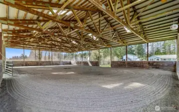 Covered Arena with skylights