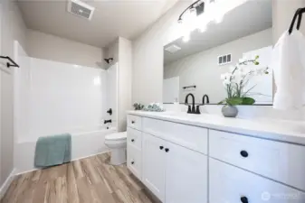 Shared full bathroom upstairs