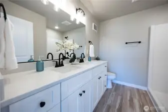 Primary bathroom with oversized shower