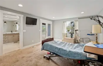Primary Bed with Bath and french doors