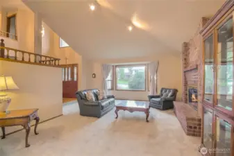 Living-room with Fireplace